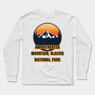 Amphitheater Mountain, Glacier National Park Long Sleeve T-Shirt